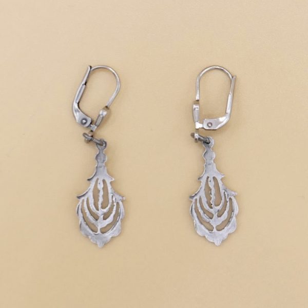 tropfen ohrhänger dunkles silber vintage 3