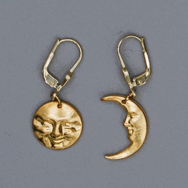 Vollmond Halbmond Ohrhänger 2