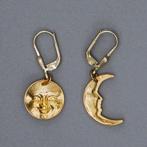 Vollmond Halbmond Ohrhänger 3