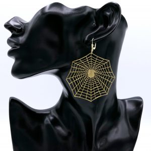 Spinnennetz Ohrring 1